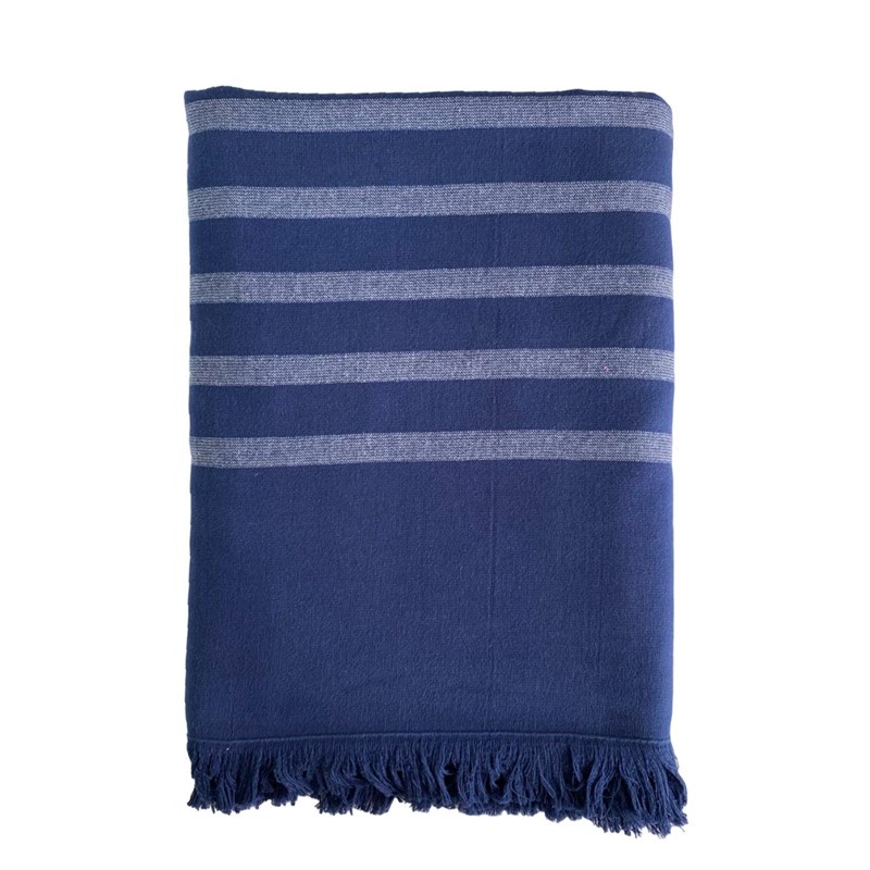 Fouta doublée éponge - alanya navy xl