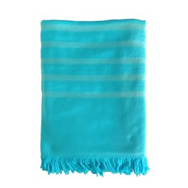 Fouta doublée éponge-alanya turquoise xl