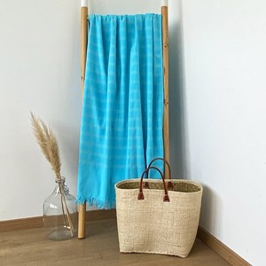 Fouta doublée éponge-alanya turquoise xl