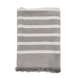 Fouta doublée éponge - alanya gris xl