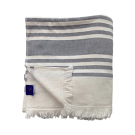 Fouta doublée éponge - karabuk navy xl