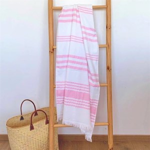 Fouta doublée éponge -karabuk fuchsia xl