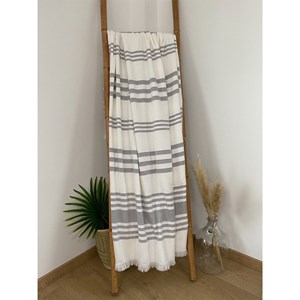 Fouta doublée éponge - karabuk gris xl