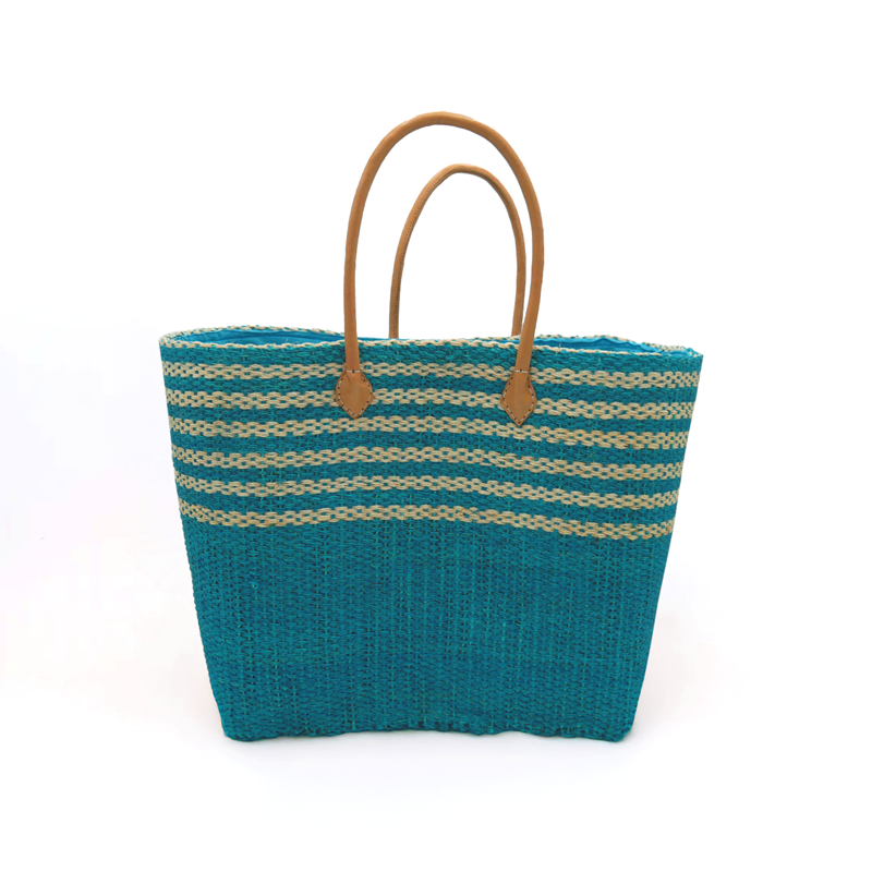 Panier de plage - amoroni gm turquoise