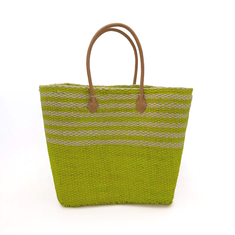 Panier de plage - amoroni gm vert anis