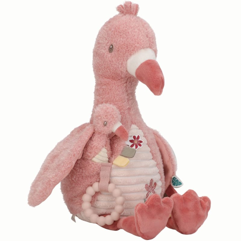 Peluche d'activités flamant rose safari friends (23 cm)
