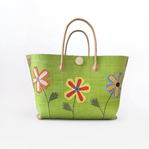 Panier de plage - isandra sgm vert anis