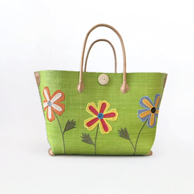 Panier de plage - isandra sgm vert anis