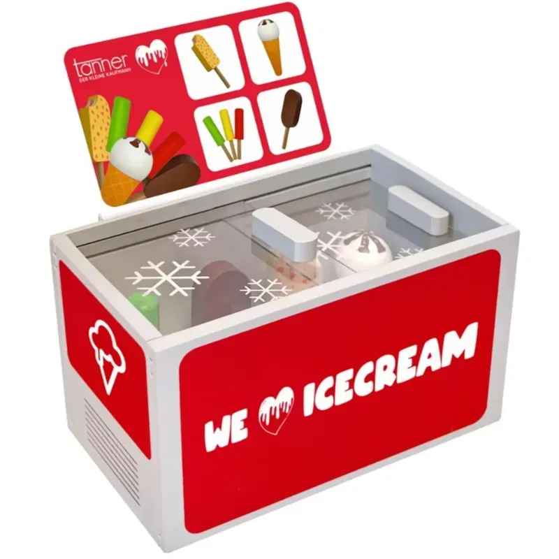 Congélateur à glaces en bois