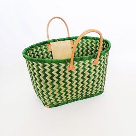 Panier de plage - toama gm vert anis
