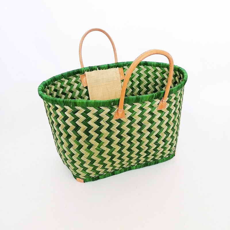 Panier de plage - toama gm vert anis