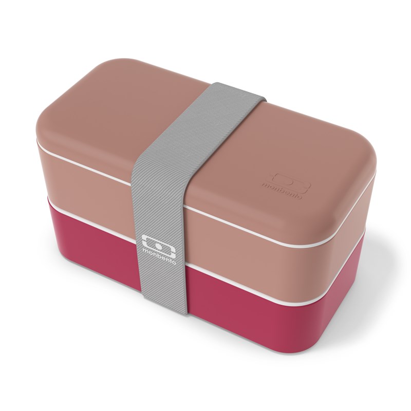 Lunch box rectangle 2x500ml rose magenta