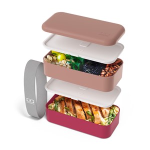 Lunch box rectangle 2x500ml rose magenta