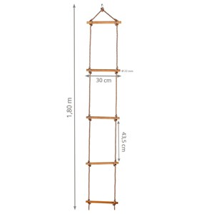 Echelle de corde aire de jeux