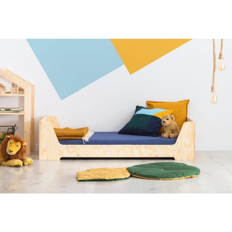 BABYKARE Lit 90x200 sommier inclus albane - bois