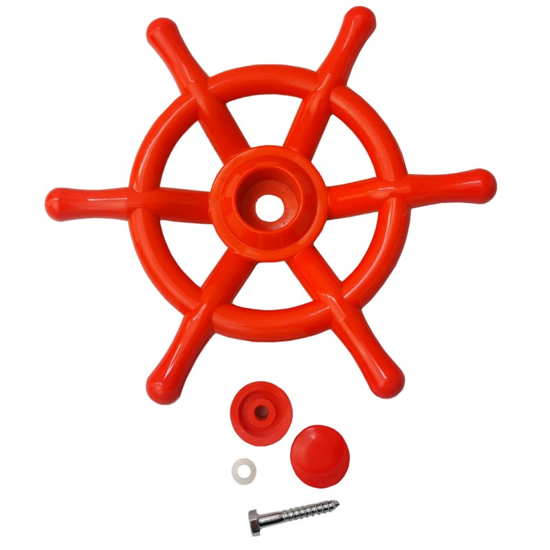 Volant bateau rouge portique