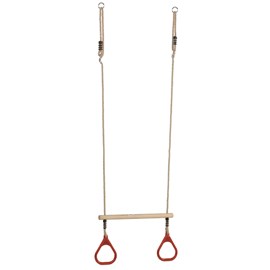 Trapèze en bois avec anneaux