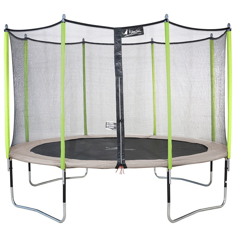 Trampoline jumpi taupe et vert 360