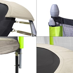 Trampoline jumpi taupe et vert 360