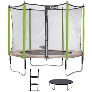 Trampoline jumpi taupe et vert 300