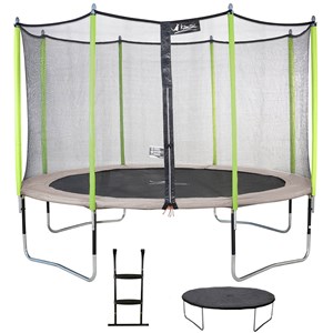 Trampoline jumpi taupe et vert 360
