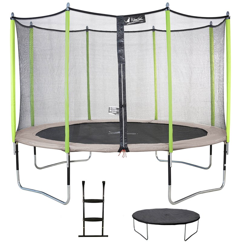 Trampoline jumpi taupe et vert 360
