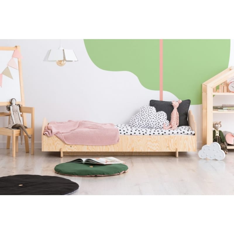 BABYKARE Lit 90x190 sommier inclus louison - bois