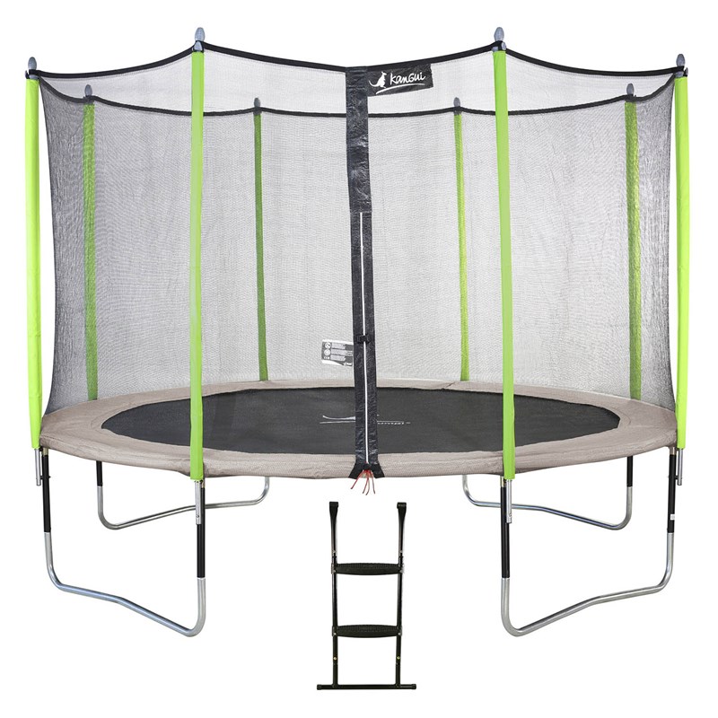Trampoline jumpi taupe et vert 360