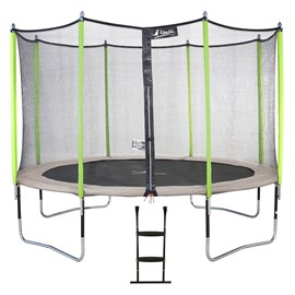 Trampoline jumpi taupe et vert 430