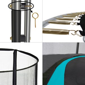 Trampoline punchi bleu 430