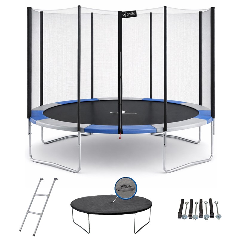 Kangui - Trampoline ralli bleu et gris ø300