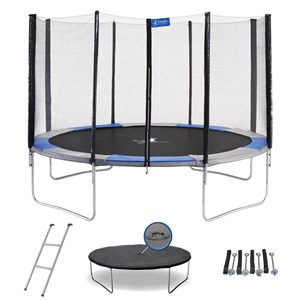 Trampoline ralli bleu et gris ø360