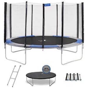 Trampoline ralli bleu et gris ø430