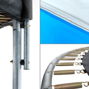 Trampoline ralli bleu et gris ø300