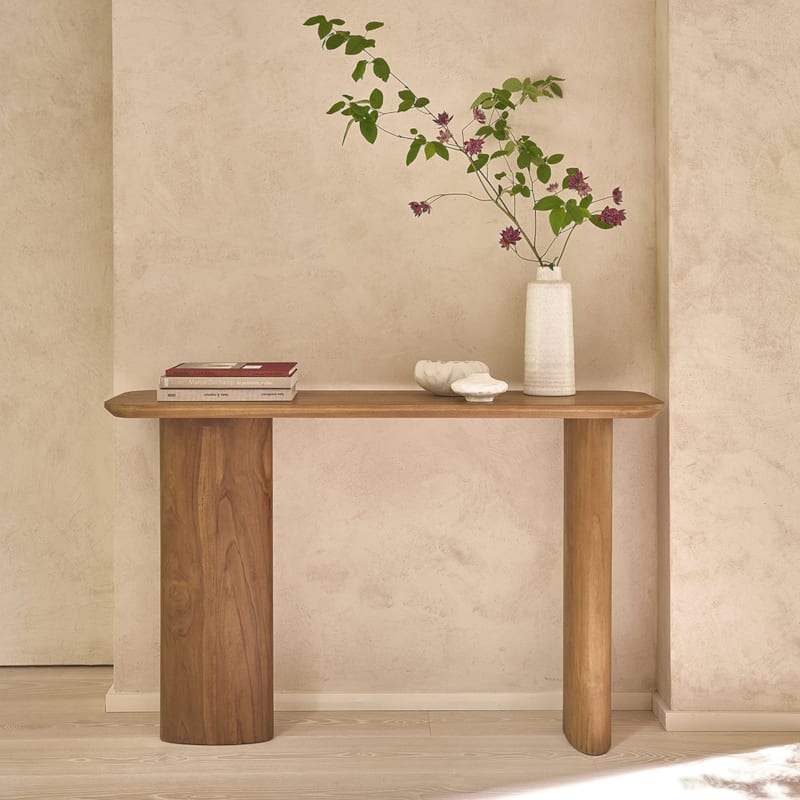 Console en teck massif 120 cm
