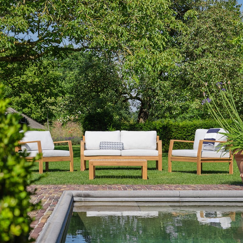 Salon de jardin en acacia massif