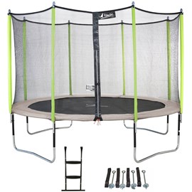 Trampoline jumpi taupe-vert 360