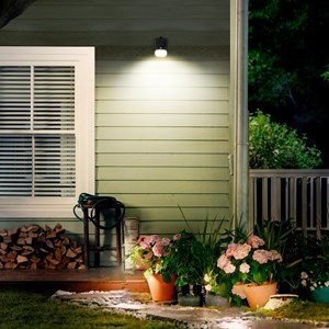 Applique murale solaire sensor noir brilock