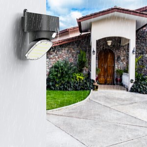 Applique murale solaire sensor noir brilock