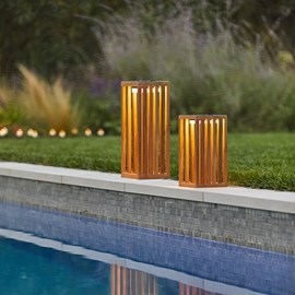 Lanterne solaire décorative bois chennai