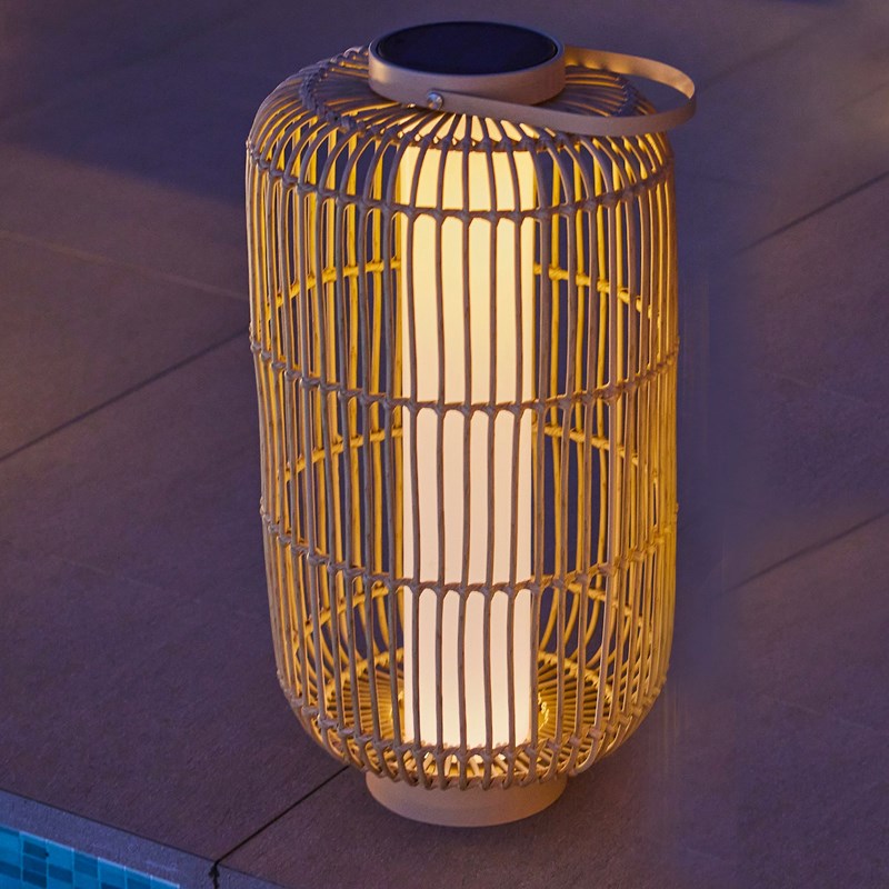 Lanterne solaire marron mariel tall