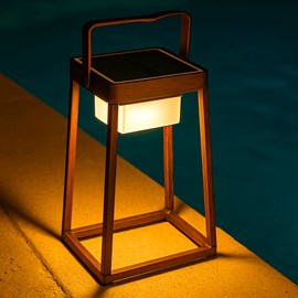 Lanterne design sans fil led marron verona