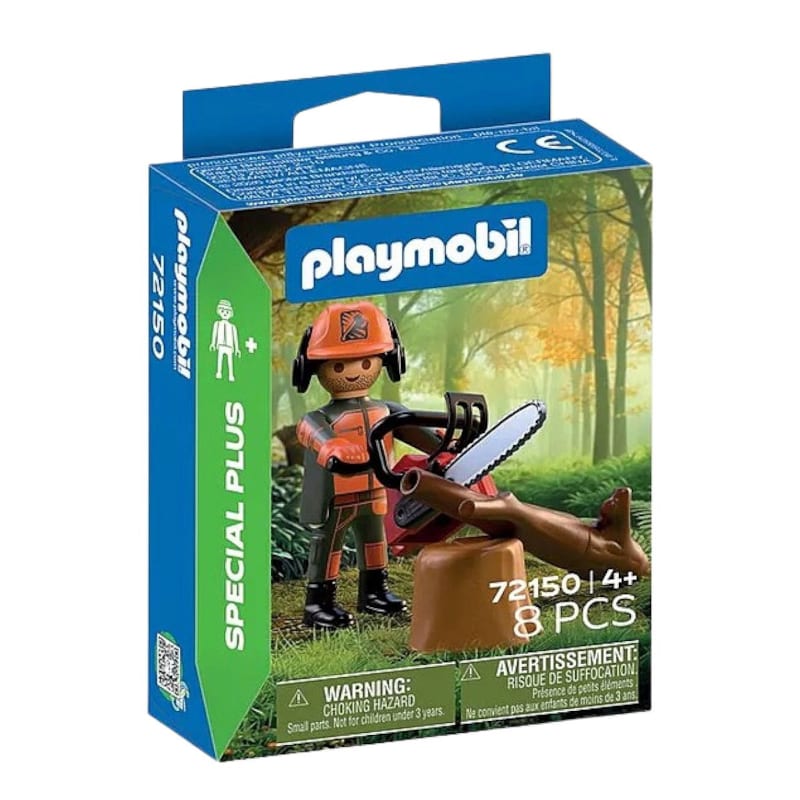 Bucheron avec tronconneuse