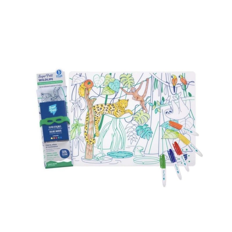 Set en silicone à colorier - forêt amazonienne