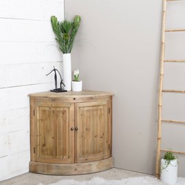 Buffet d'angle en bois recyclé garance