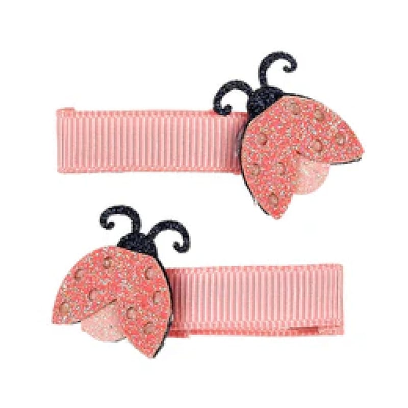 Set de 2 pinces a cheveux coccinelle