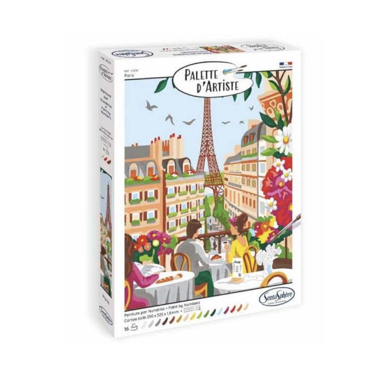 Palette d artiste - peinture numero - paris