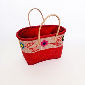 Panier de plage - namakia mm rouge