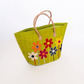 Panier de plage - majunga gm vert anis