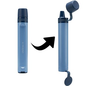 Paille filtre à eau lifestraw personal peak series bleue
